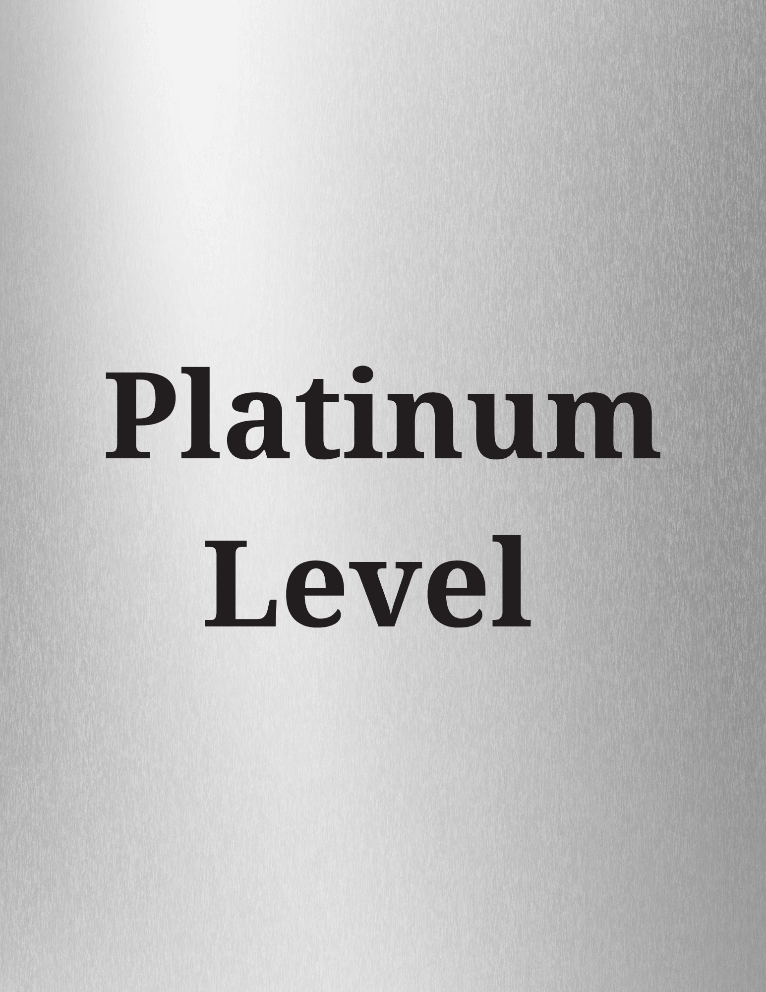 Platinum Level
