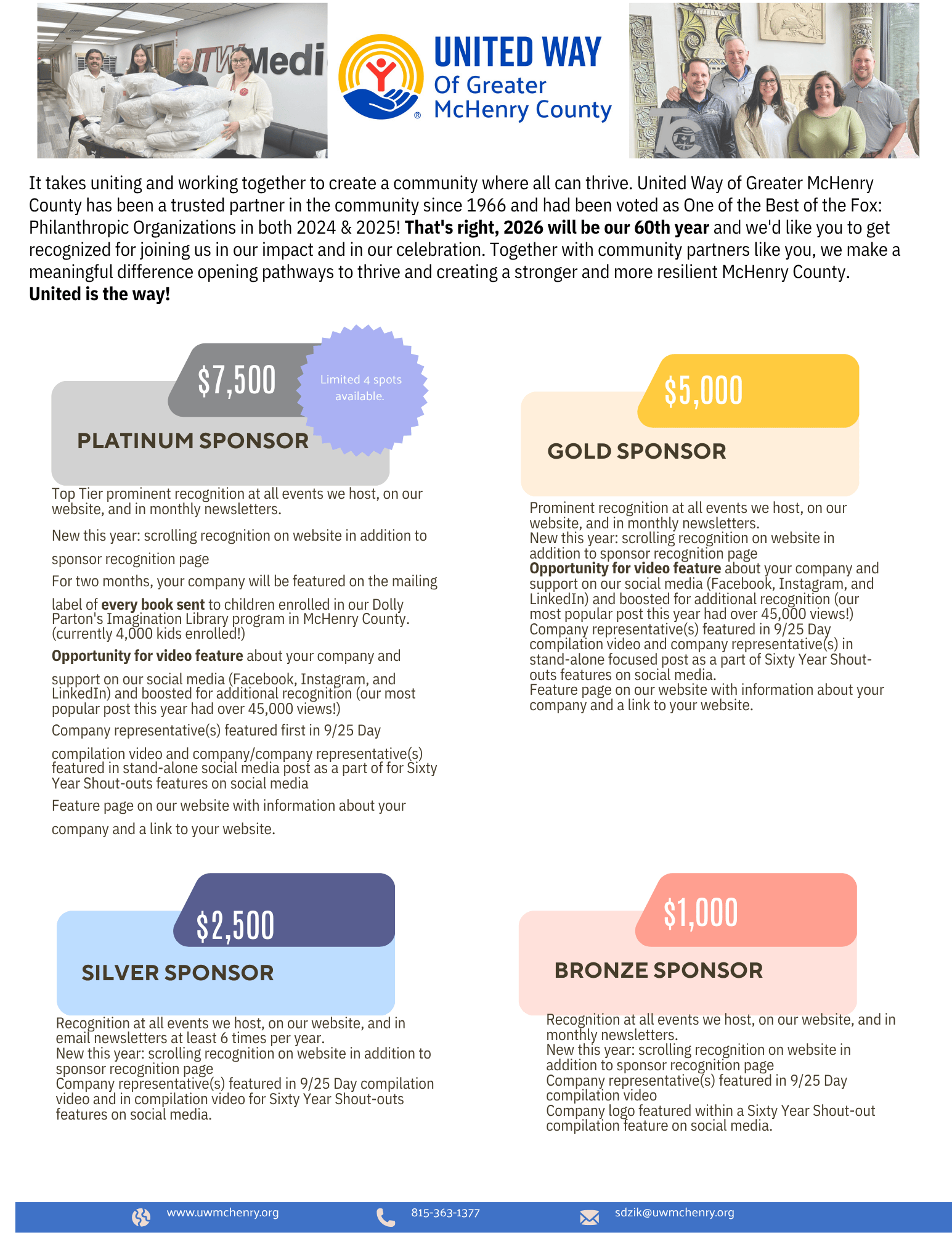 About the sponsorship form