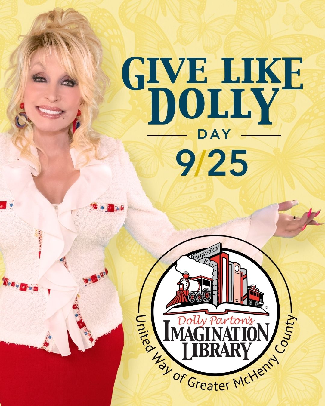Give Like Dolly Day Flyer